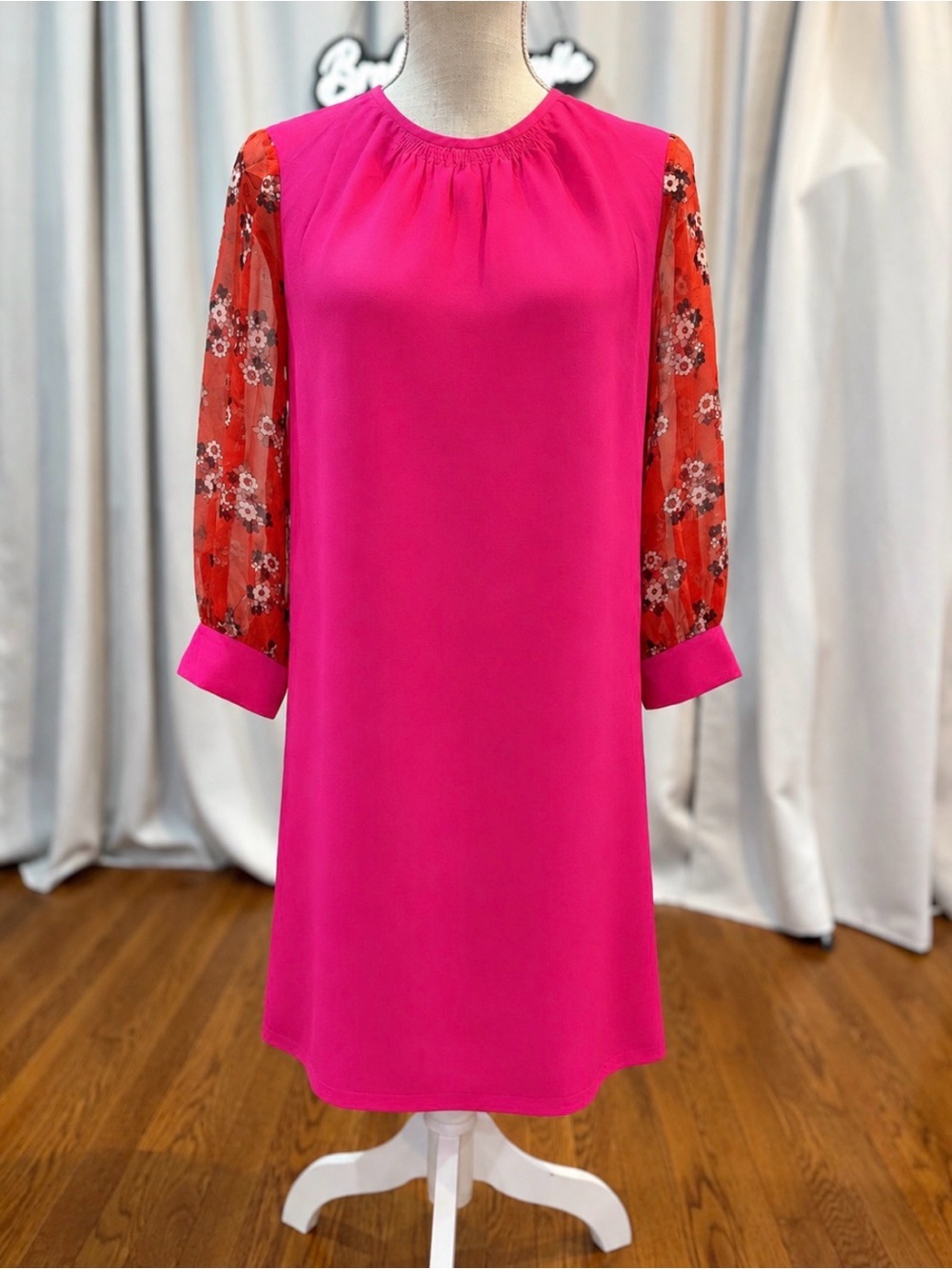 Kate Spade Hazy Rose mixed media vintage color block sheath dress sz 4 EUC